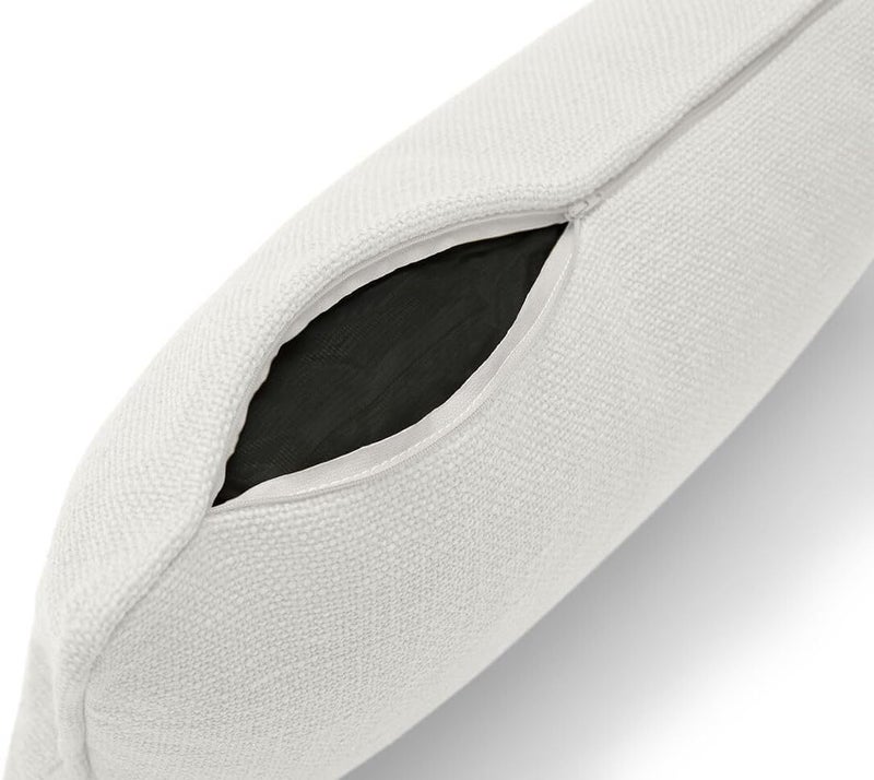 Fatboy Sumo Weave Puff Throw Pillow | Suitable for indoor use only | Easy to assemble | FibreGuard stain resistant technology | durable fabric | 82% Polyester/18% Acrylic | 65x20x38 cm - Lime Stone - Image 3